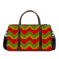 Knitted Reggae Pattern Print Duffel Bag
