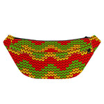 Knitted Reggae Pattern Print Fanny Pack