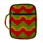 Knitted Reggae Pattern Print Front Pocket Bible Bag