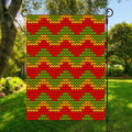 Knitted Reggae Pattern Print Garden Flag