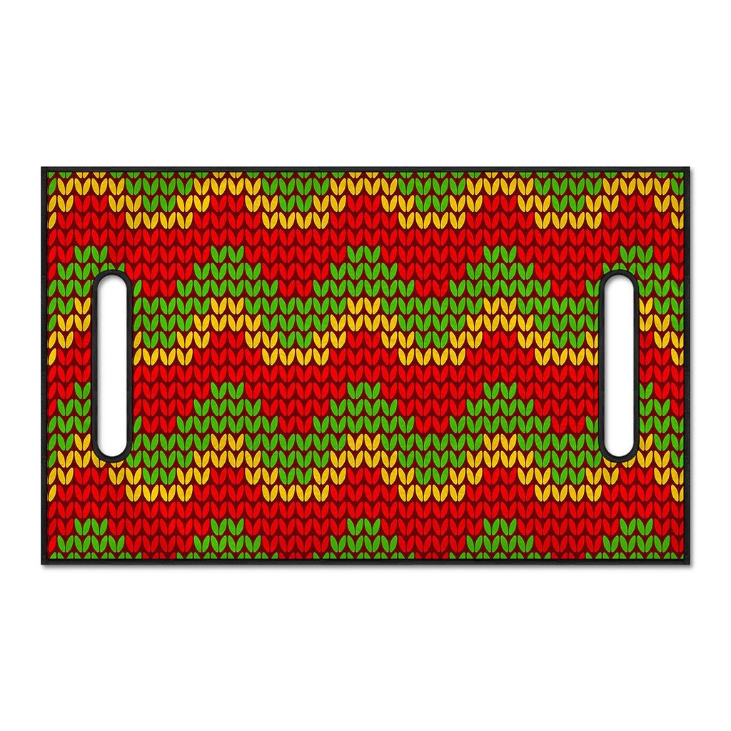Knitted Reggae Pattern Print Golf Cart Seat Cover