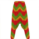 Knitted Reggae Pattern Print Hammer Pants