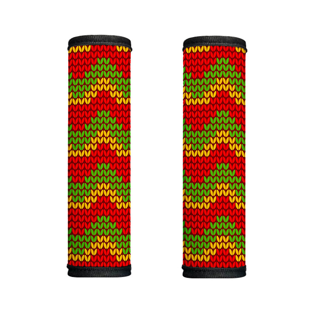 Knitted Reggae Pattern Print Handle Covers