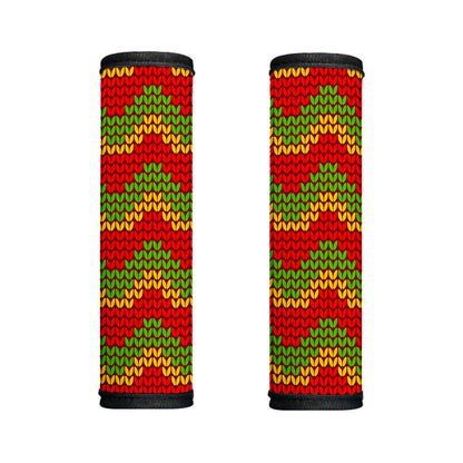 Knitted Reggae Pattern Print Handle Covers