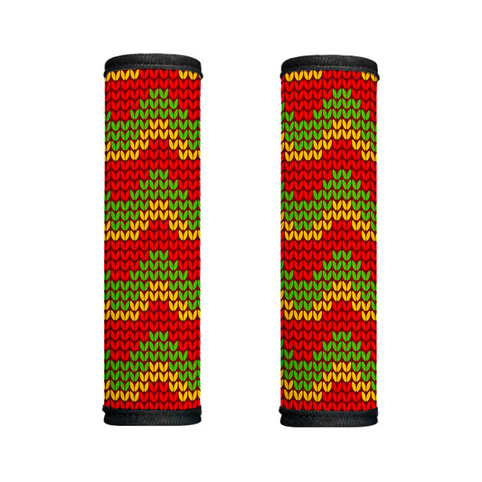 Knitted Reggae Pattern Print Handle Covers