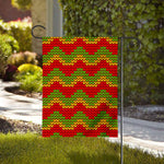 Knitted Reggae Pattern Print House Flag
