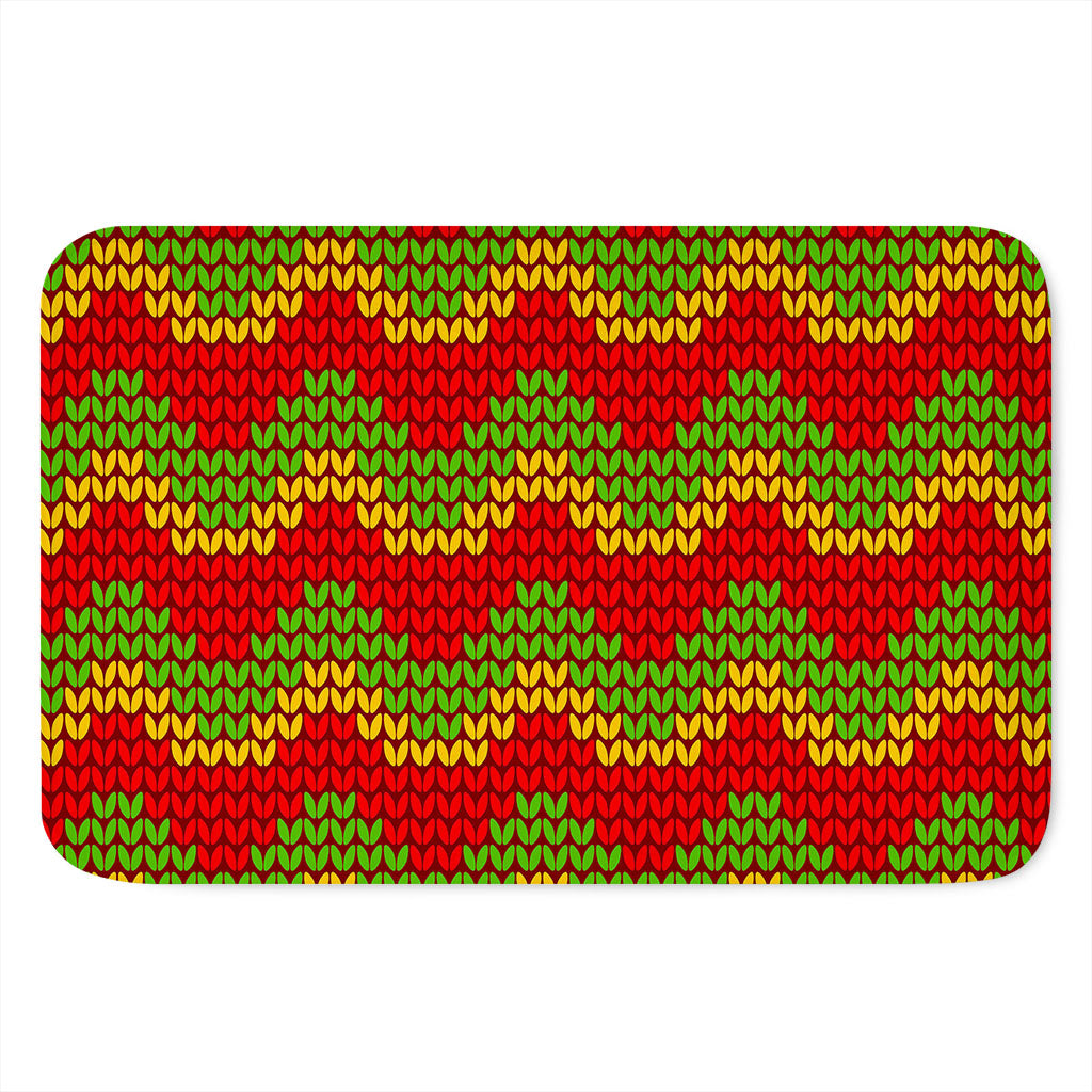 Knitted Reggae Pattern Print Indoor Door Mat