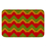 Knitted Reggae Pattern Print Indoor Door Mat