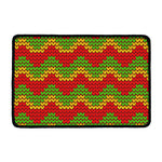 Knitted Reggae Pattern Print Kitchen Mat