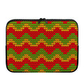 Knitted Reggae Pattern Print Laptop Sleeve