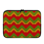 Knitted Reggae Pattern Print Laptop Sleeve