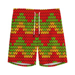 Knitted Reggae Pattern Print Men's Sports Shorts