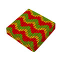 Knitted Reggae Pattern Print Outdoor Seat Cushion Cover
