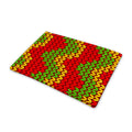 Knitted Reggae Pattern Print Pet Cooling Mat Cover