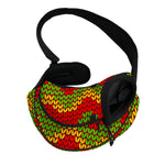Knitted Reggae Pattern Print Pet Sling Carrier