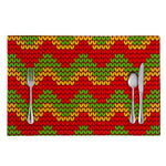 Knitted Reggae Pattern Print Placemat
