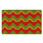 Knitted Reggae Pattern Print Polyester Doormat