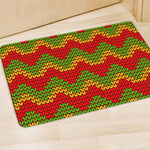 Knitted Reggae Pattern Print Polyester Doormat