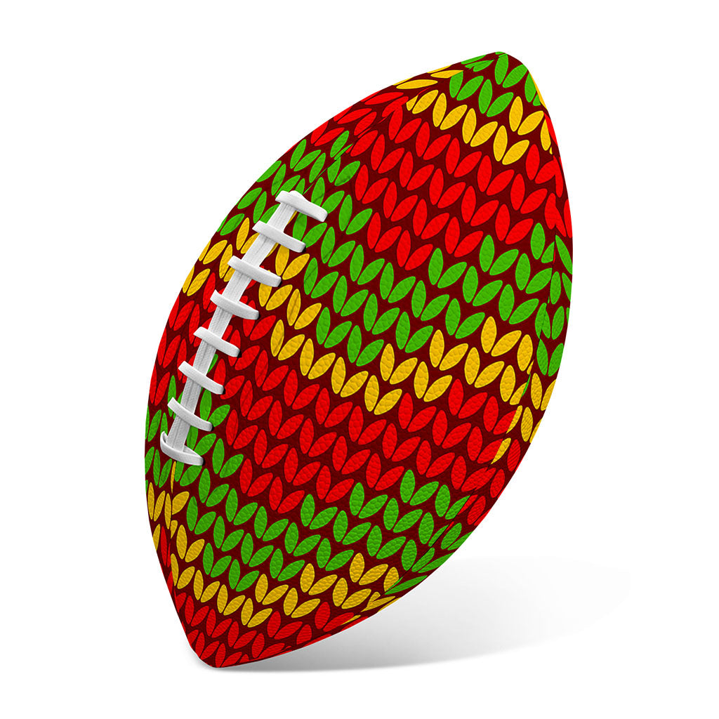 Knitted Reggae Pattern Print Rugby Ball