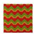 Knitted Reggae Pattern Print Silk Bandana