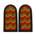 Knitted Reggae Pattern Print Skillet Handle Cover