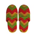 Knitted Reggae Pattern Print Slippers
