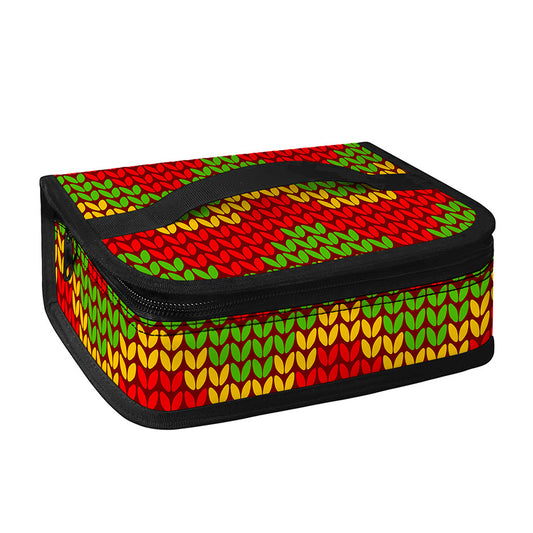 Knitted Reggae Pattern Print Small Lunch Bag