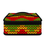 Knitted Reggae Pattern Print Small Lunch Bag