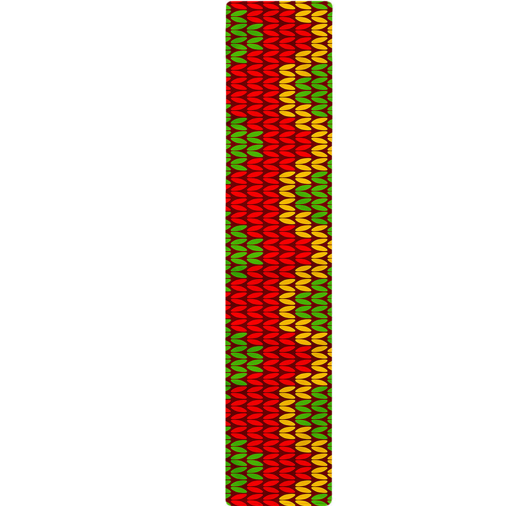 Knitted Reggae Pattern Print Table Runner