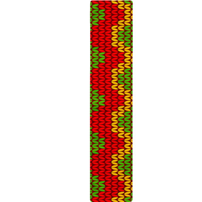 Knitted Reggae Pattern Print Table Runner