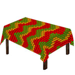 Knitted Reggae Pattern Print Tablecloth