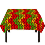 Knitted Reggae Pattern Print Tablecloth