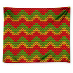 Knitted Reggae Pattern Print Tapestry