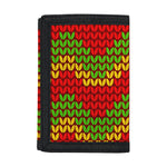 Knitted Reggae Pattern Print Trifold Wallet