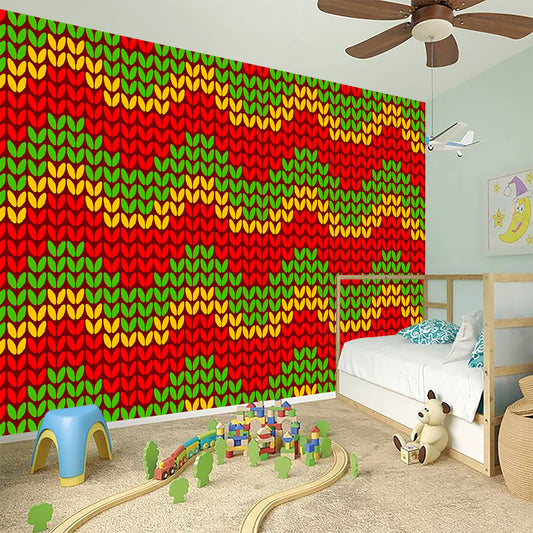 Knitted Reggae Pattern Print Wall Sticker