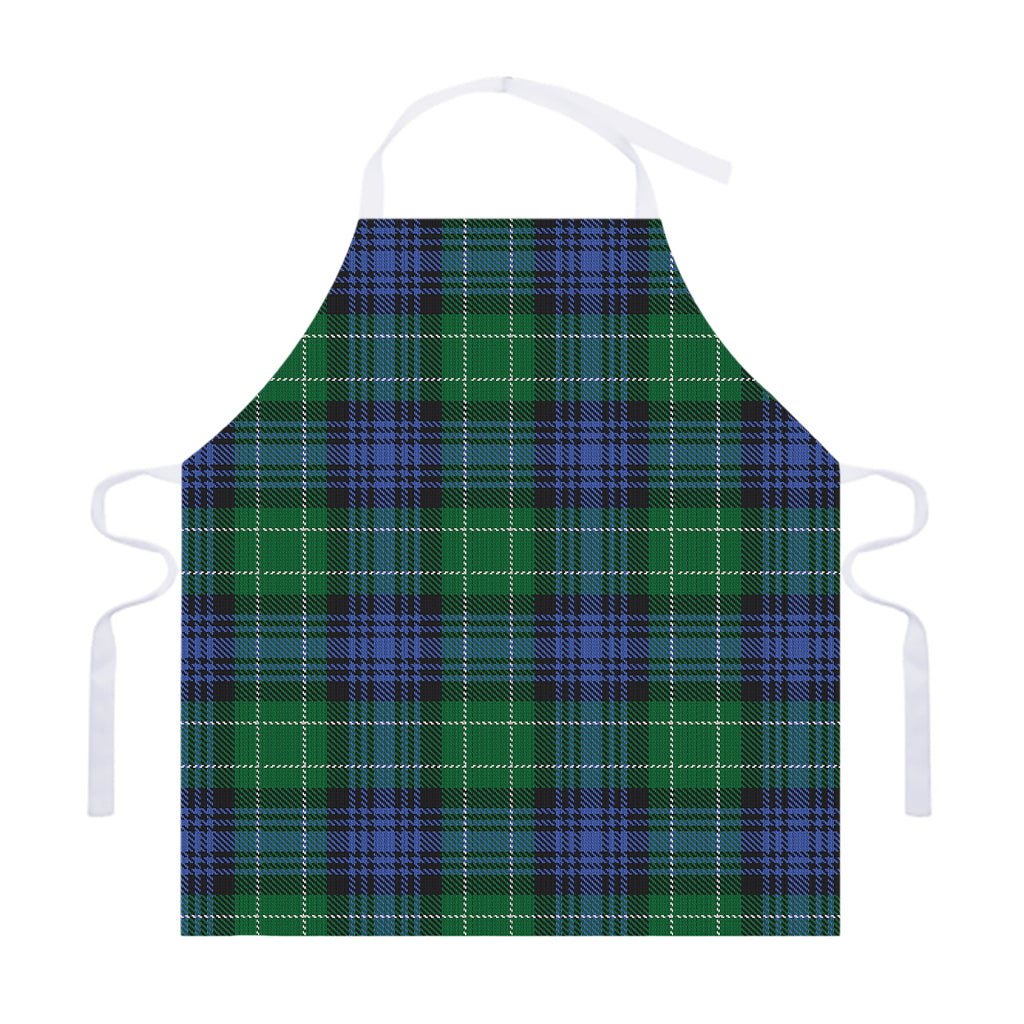 Knitted Scottish Plaid Print Adjustable Apron