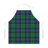 Knitted Scottish Plaid Print Adjustable Apron