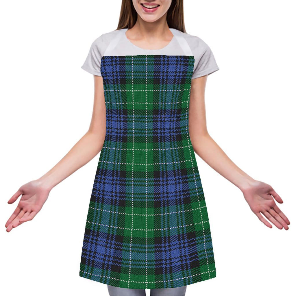 Knitted Scottish Plaid Print Adjustable Apron