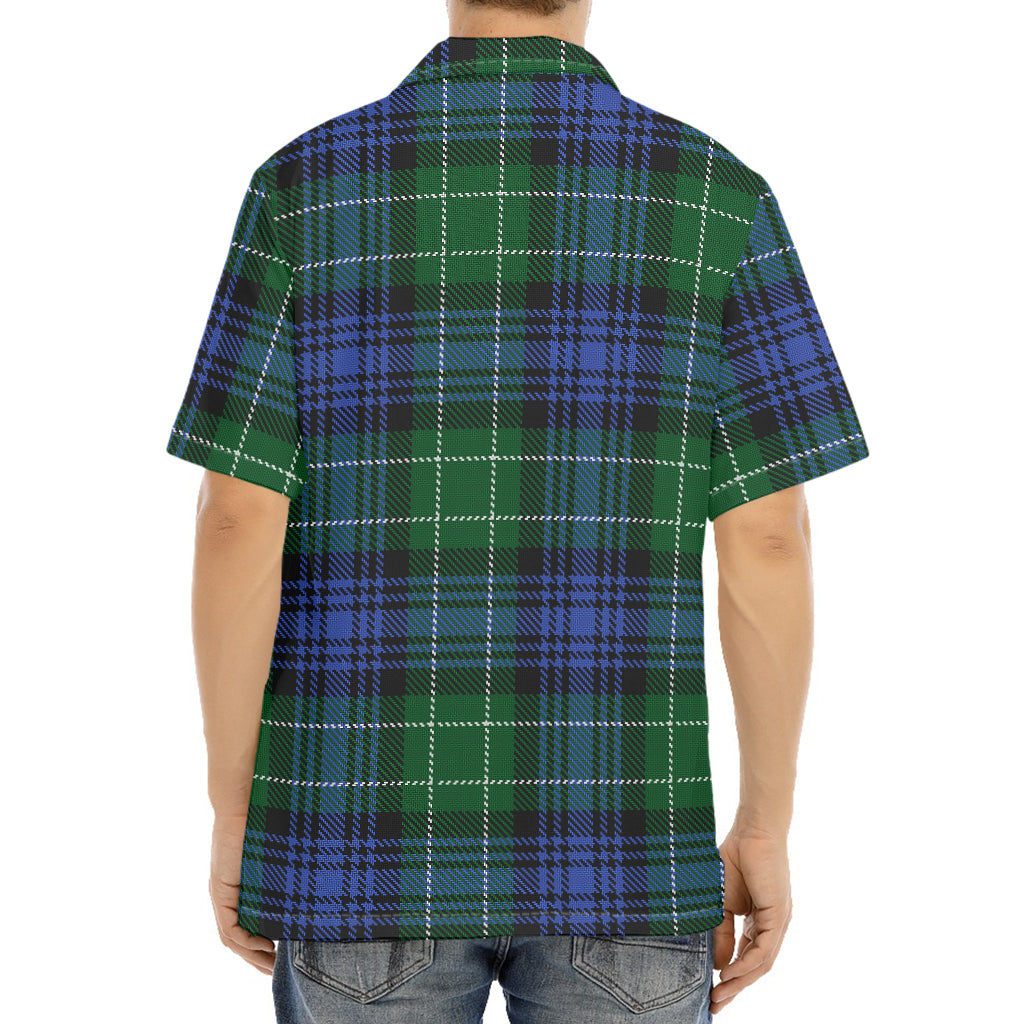 Knitted Scottish Plaid Print Aloha Shirt