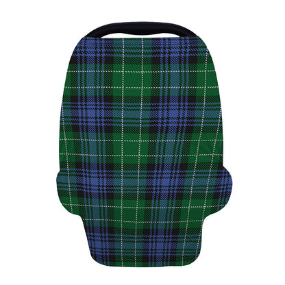 Knitted Scottish Plaid Print Baby Seat Cover