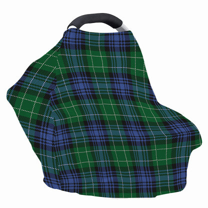 Knitted Scottish Plaid Print Baby Seat Cover