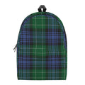 Knitted Scottish Plaid Print School Backpack