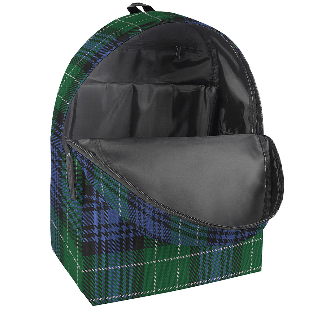 Knitted Scottish Plaid Print Backpack