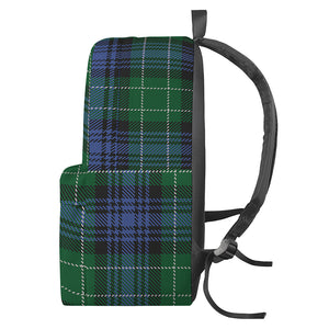 Knitted Scottish Plaid Print Backpack