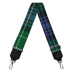 Knitted Scottish Plaid Print Bag Strap
