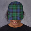 Knitted Scottish Plaid Print Baseball Cap