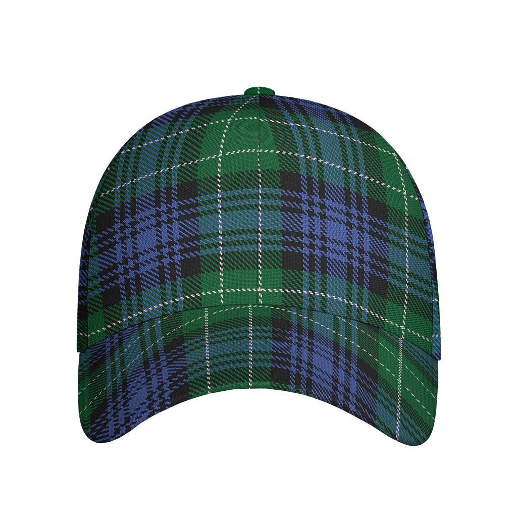 Knitted Scottish Plaid Print Baseball Cap