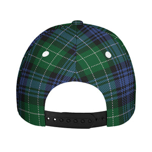 Knitted Scottish Plaid Print Baseball Cap