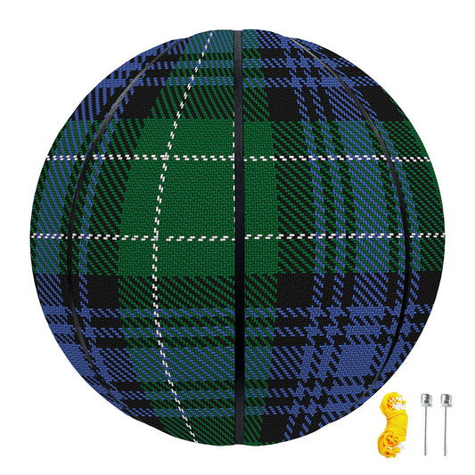 Knitted Scottish Plaid Print Basketball