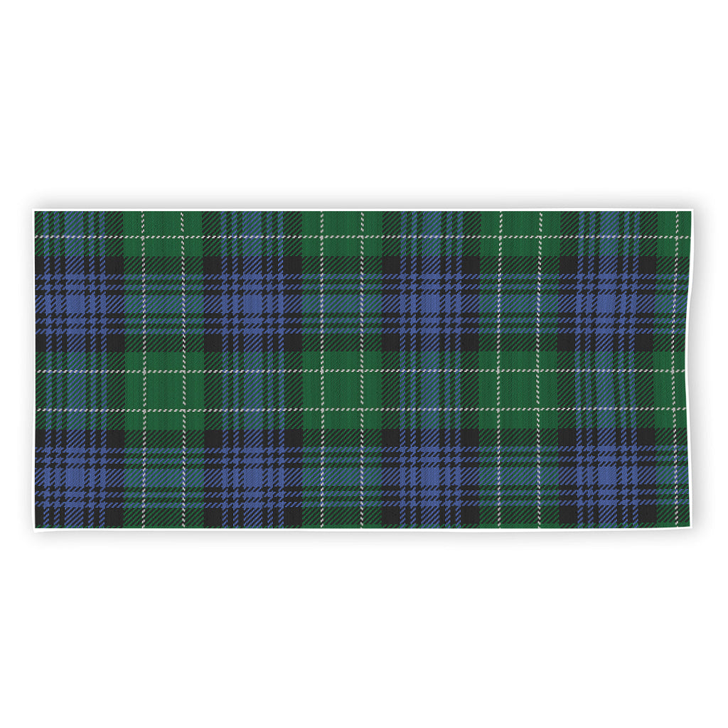 Knitted Scottish Plaid Print Beach Towel